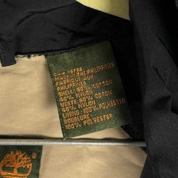 Timberland Vintage Y2K Full Zip Hooded Utility Cargo Windbreaker Jacket Sz Large - Picture 6 of 15